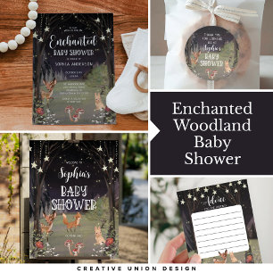 Enchanted Woodland Baby Shower Invitation