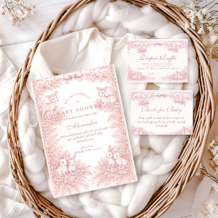 Invitation Fête Prénatale sur le thème de la toile de bois po