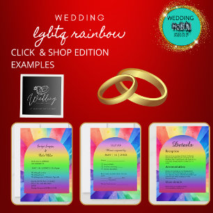 lgbtq human rights wedding Invitation