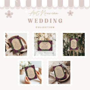Art Nouveau Thistle Wedding Save The Date