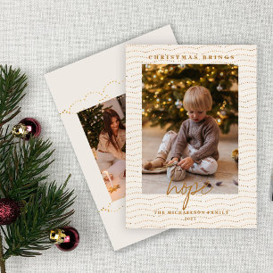 Bokeh Golden Lights Christmas Holiday Wrapping Paper Sheet