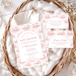 Classic French Country Baby Shower Invitation