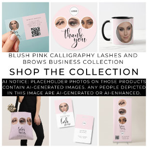 Blush Pink Photo Lashes And Brows Elegant Coffee  Mug