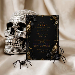 Invitation Fête d'Halloween de Clown Gothique