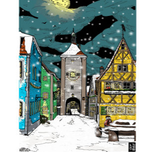 Magnet Flexible Rothenburg ob der Tauber Allemagne à Noël