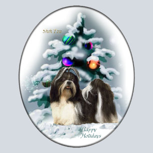 Shih Tzu Christmas Gifts Holiday Card