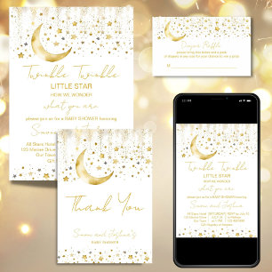 Twinkle twinkle little star baby shower favour gift tags