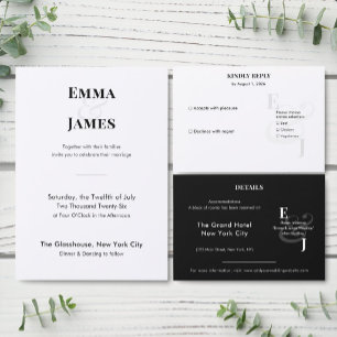 Minimalist Ampersand Wedding   Seating Chart 12