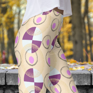 Leggings Motif noir coloré