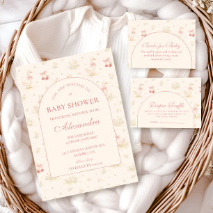 Silly Goose Vintage Baby Shower Napkin