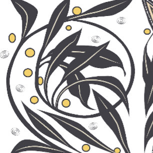 Celestial Art Nouveau Mystical Wedding Invitation