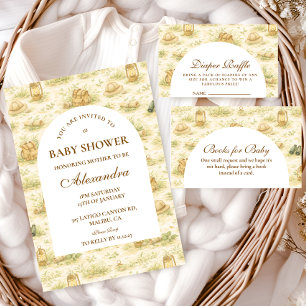 Cute Jungle Safari Baby Shower Invitation