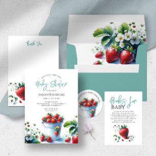 Blue Baby Shower Envelopes Berry Sweet Strawberry