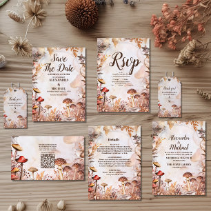 Photo Mushroom Toadstool Enchanted Forest Wedding Save The Date