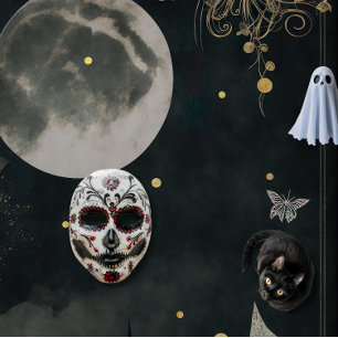 Invitation à la fête d'Halloween adulte violet