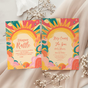 Here Comes the Son Yellow Sunshine  Books for Baby Enclosure Card