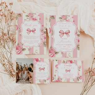 Cute Pink Bow Bridal Shower