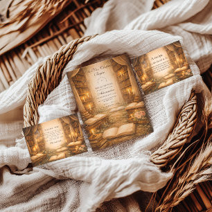 Elegant A New Chapter Bridal Shower Invitation