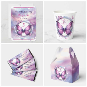 Ballotins Papillon de Parties scintillant violet - Anniversa