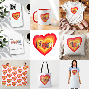 Cute Colourful Sentimental Gift for Mom   Mom Life T-Shirt