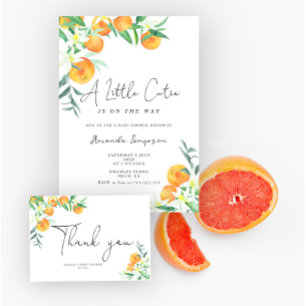 Carte D'accompagnement Aquarelle petite cutie deviner combien de cuites