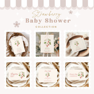 Strawberry Baby Shower Invitation