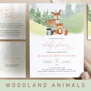 Woodland Baby Shower Invitation
