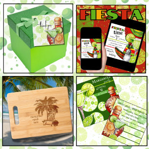 Lime   Margarita Happy Hour   Party Invitation