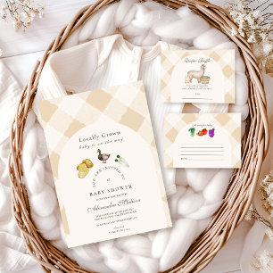 Locally Grown  Baby Shower Books for Baby  Enclosure Card