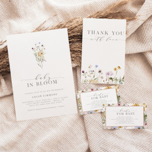 Carte D'accompagnement Spring Floral Baby in Bloom Livres pour bébé  