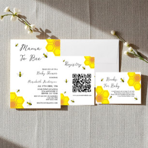 Bee Baby Shower Registry Enclosure Card