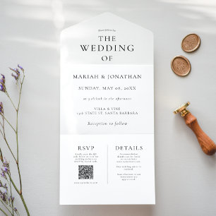 Minimalist Photo Wedding Thank You Card