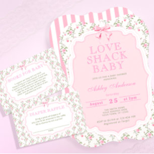Carte D'accompagnement Love Shack Livres De Baby shower Vintage Pour Bébé