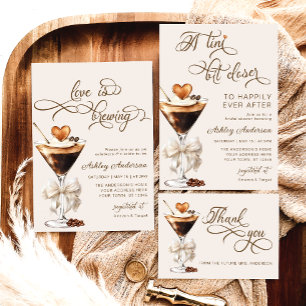 A Tini Bit Closer Espresso Martini Bridal Shower Invitation