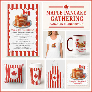 Thanksgiving Canada – Red heart and stripes  Playing Cards