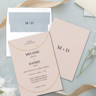 Minimalist Rings Wedding Advice for Bride & Groom Enclosure Card