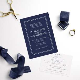 Invitation Mariage officiel simple et élégant
