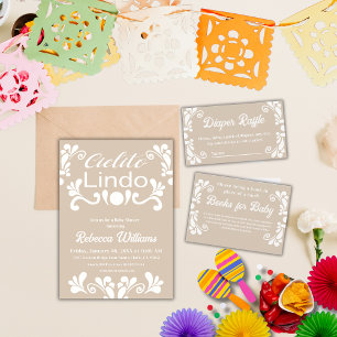 Boho Cielito Lindo Mexican Baby Shower Diaper Enclosure Card