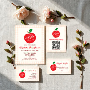 The Apple Of Our Eye Baby Shower Classic Round Sticker