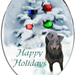 Manchester Terrier Christmas Gifts Holiday Card