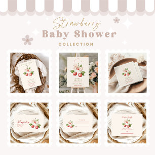 Berry Sweet Coquette Baby Shower Invitation