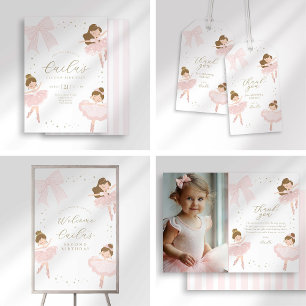 Tutu Cute Ballerina Birthday Invitation