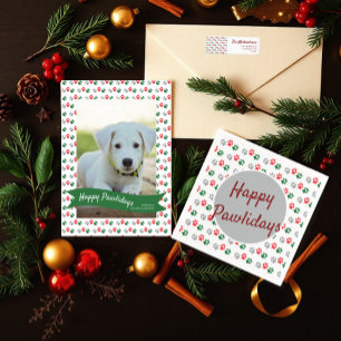 Christmas Paws Holiday Card