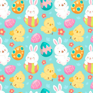 Happy Customize Easter White Love Rabbit Pillowcase