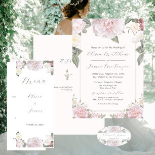 Flower Garden Roses Wedding Label