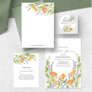 Wildflowers Bridal Shower Invitations