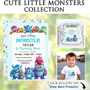 Funny Cute Monsters Classroom Decor Text Poster