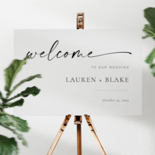 Chic + Simple Modern Script Wedding Invitation
