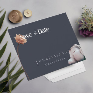 Soft simple  minimal bloom invitation