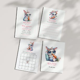 Some Bunny Is On the Way Baby Shower Invitation